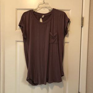 Beautiful mauve open back blouse